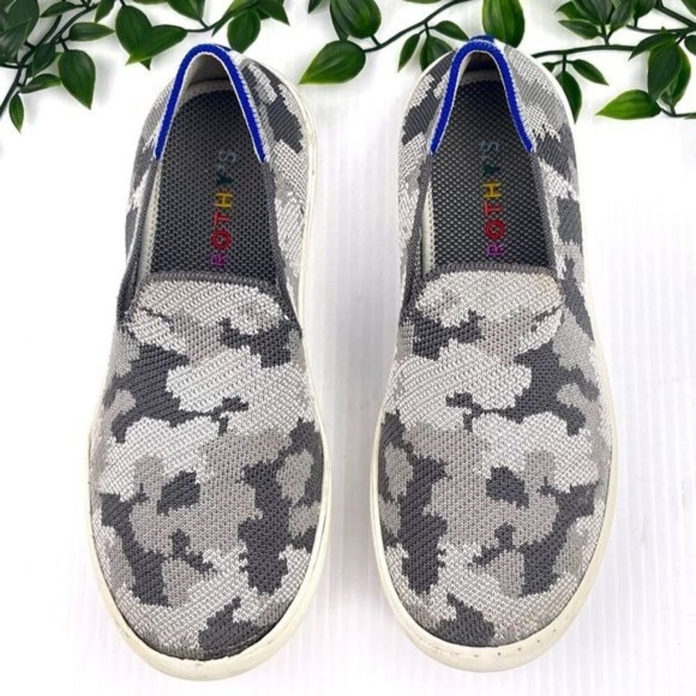 Rothy’s The Kids Sneaker Grey Camo 4